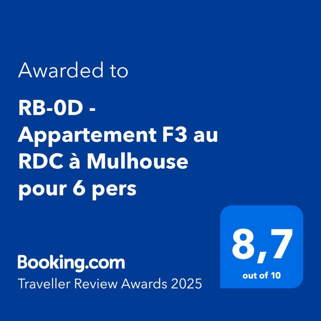 Rb-0D - Appartement Entier F3 Au Rdc De 1 A 6 Pers Mulhouse Luaran gambar
